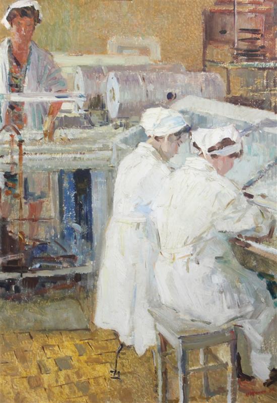 Marat Semonovich Shanin (1928-) Medical Students 27 x 19in.